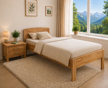 Komfortbett VITAL 100/200 Kernbuche